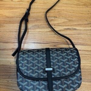 Goyard Black and White Crossbody Bag